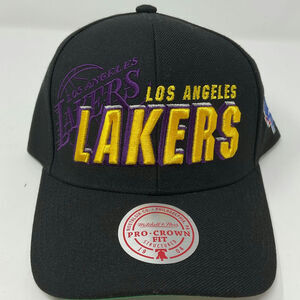 Los Angeles Lakers Snapback 1996 NBA Draft  Kobe NWT Black Y2K Mitchell & Ness